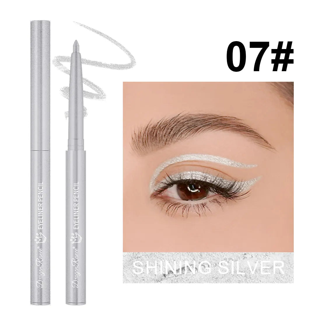 Eyeliner imperméable, résistant à la transpiration, non taché, facile à utiliser pour les débutants, vert, violet, noir, longue durée, non amovible