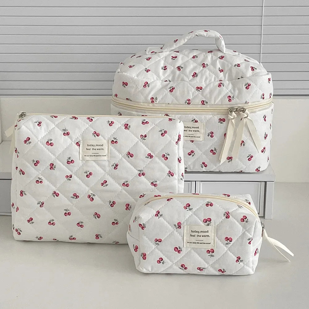 Floral Cosmetic Travel Bag