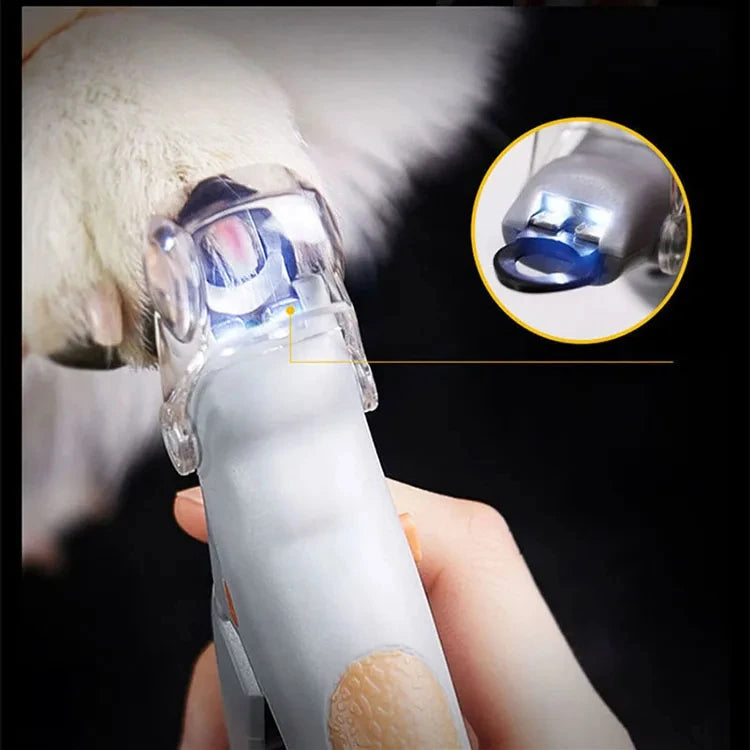 Professional Pet Nail Clipper with LED Light – Precision Grooming Tool for Dogs & Cats