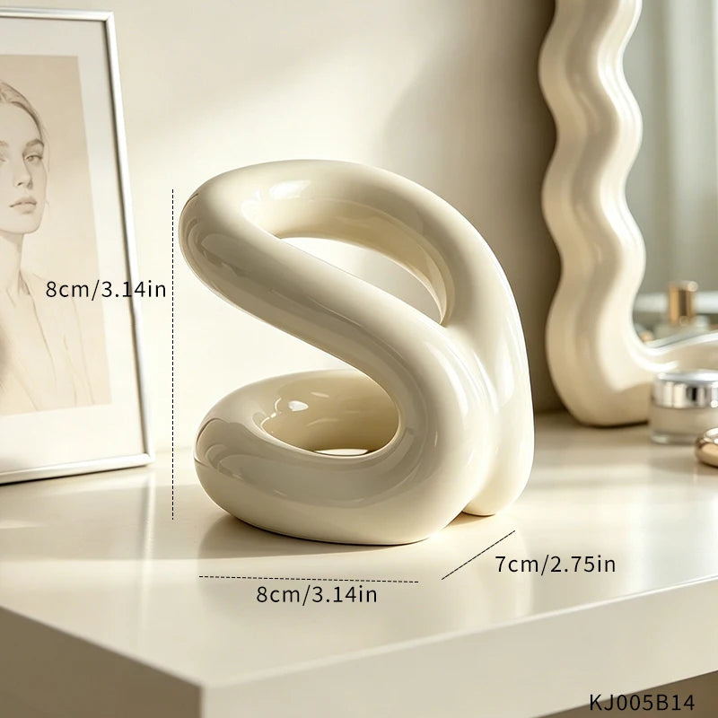 Abstract Ceramic Makeup Brush Holder