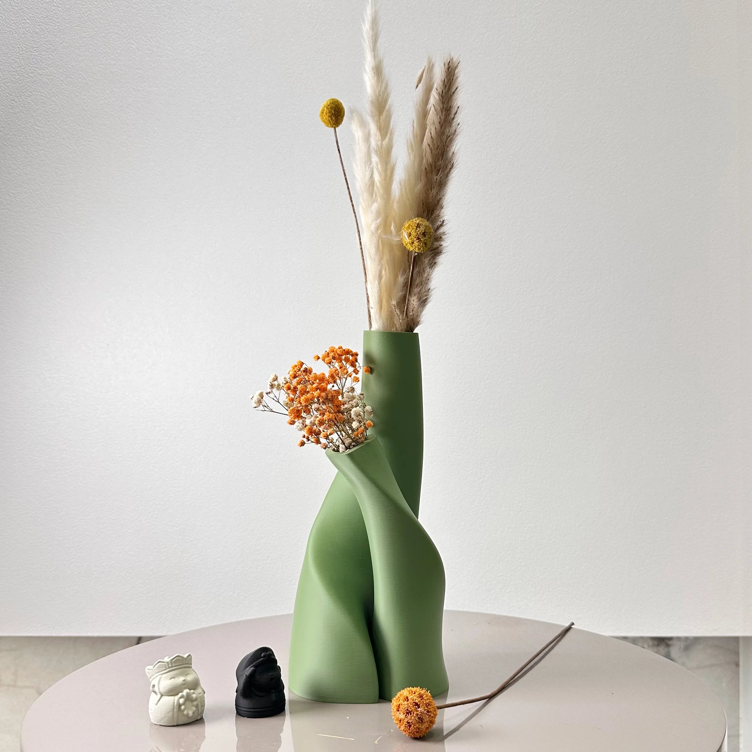 2-Piece Modern Double Vase Set – Creative Decorative Flower Vases for Home Decor