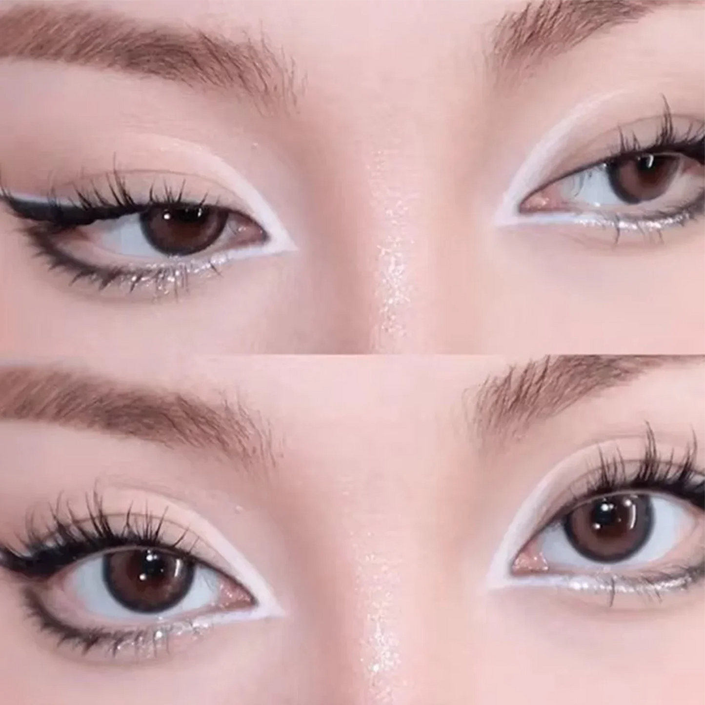 Palette de fards à paupières monochromes mats, poudre illuminatrice lumière naturelle pour un contour des yeux délicat et lumineux