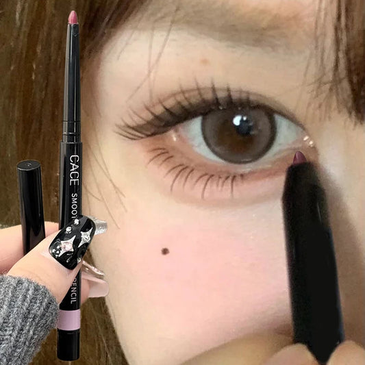 Crayon Gel Eyeliner Marron/Rouge Vin – Waterproof, Longue Tenue, Ultra-Fin, Mat, Facile à Appliquer, Maquillage des Yeux