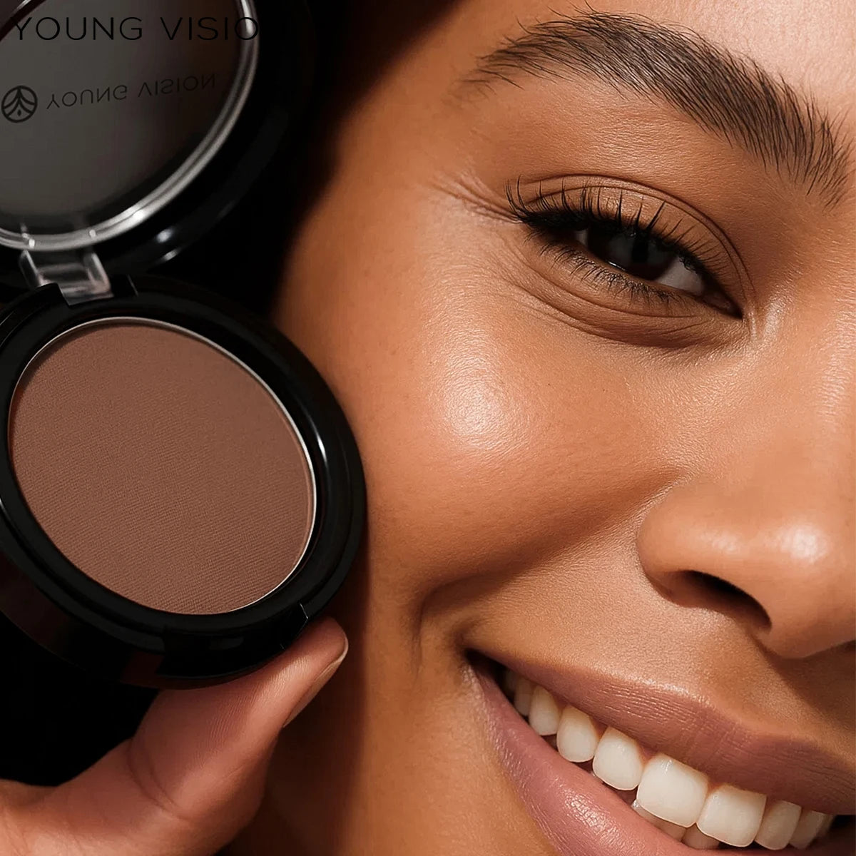 Bronzer mat soyeux – Poudre de contour longue tenue pour maquillage, effet 3D pour sculpter le visage – Correcteur pour contour profond et ombre du nez, palette de maquillage