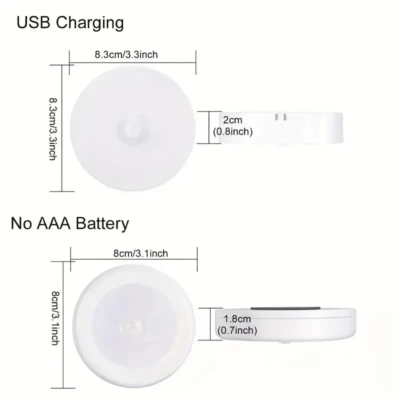 Wireless Motion Sensor Night Light – LED Detector Lamp for Bedroom, Closet & Staircase
