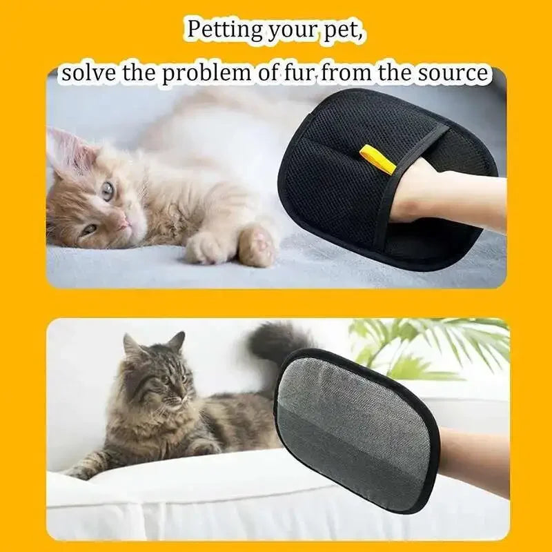 Double-Sided Pet Hair Removal Glove – Reusable Fur Cleaner for Furniture & Clothing
