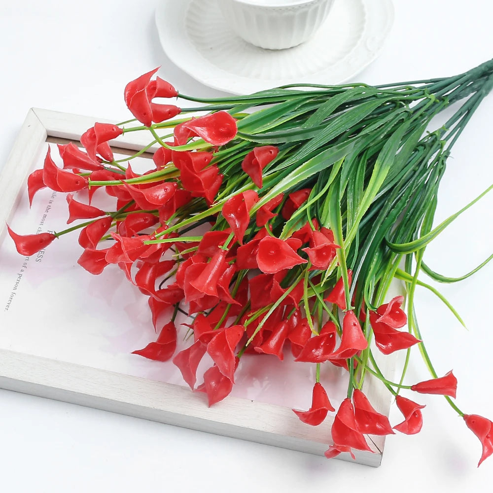 33CM Artificial Flower Bouquet – Decorative Fake Flowers for Home & Wedding Décor