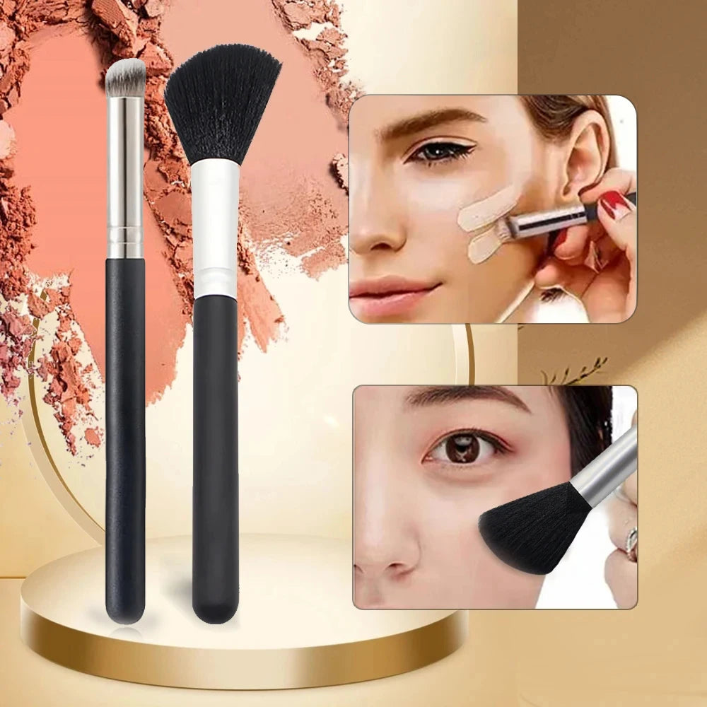 Pinceau correcteur de fond de teint, pinceaux de fard à joues de Contour Premium, impeccable sous les yeux, brosse de maquillage Dense pour le visage pour mélanger