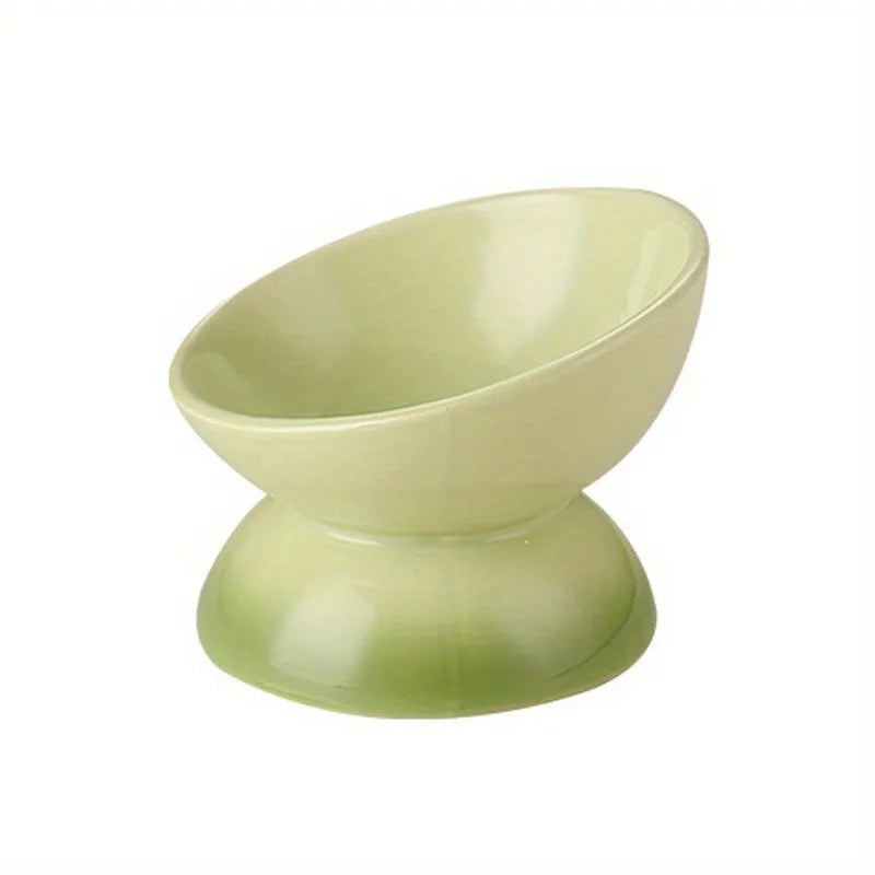 2-Pack Elevated Pet Bowls – 15° Tilted Feeding Bowls for Cats & Small Dogs
