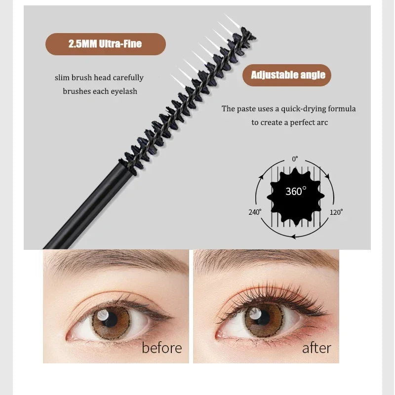 **« Mascara mat fibres de soie – Waterproof, séchage rapide et recourbant »**