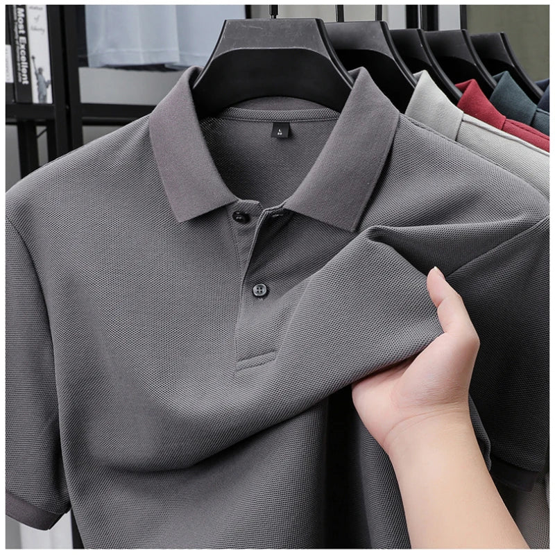 Polo 100% coton pour hommes – T-shirt respirant décontracté d'été, 19 couleurs, idéal pour le golf et le sport, décontracté d'affaires, finition semblable à la soie