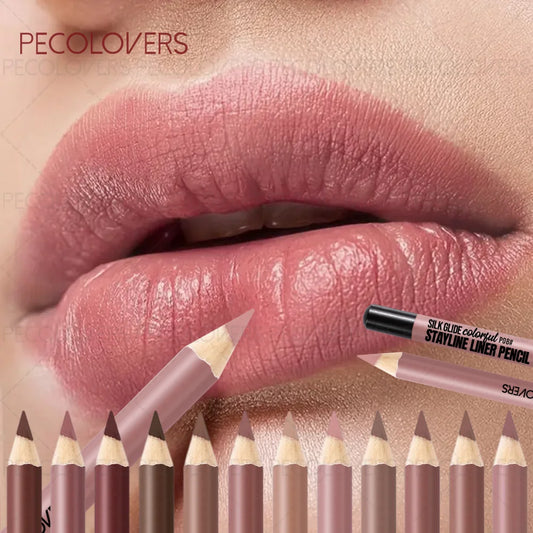 1 Pièce Crayon à Lèvres Mat – Glisse Facile, Longue Tenue, Couleurs Variées, Idéal Halloween et Noël