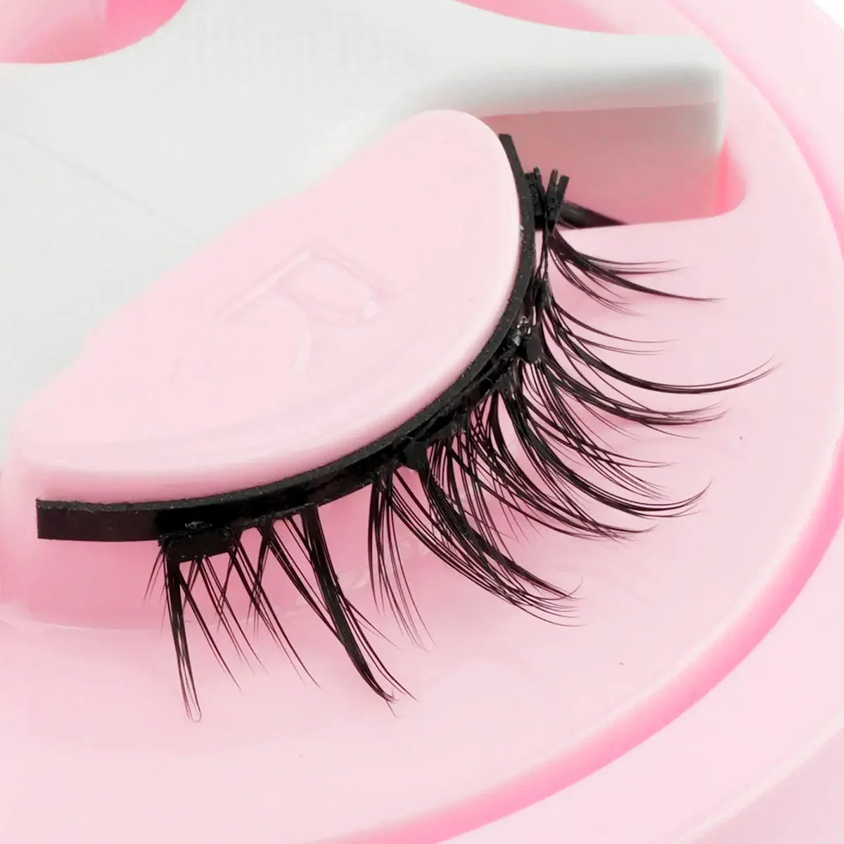 Faux-cils magnétiques réutilisables 1 paire naturels recourbés fluffy sans colle avec pince à épiler maquillage yeux