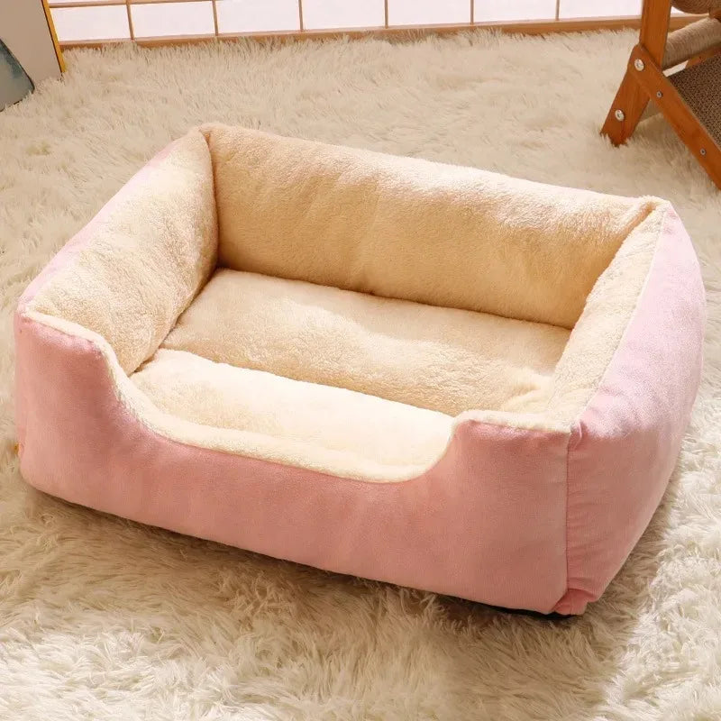 Cozy Plush Pet Bed – Warm Cushion House for Cats & Small Dogs