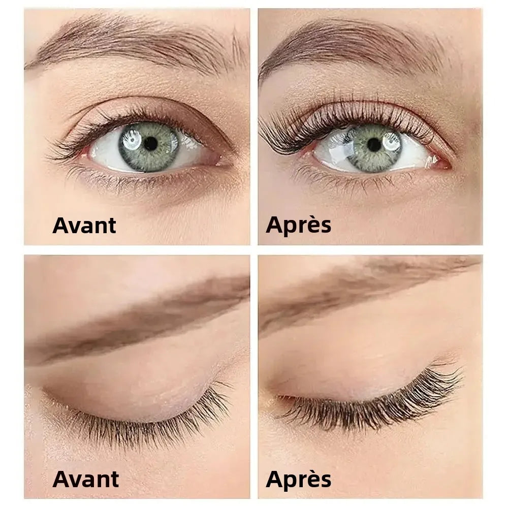 Mascara anti-bavure volumisant allongeant recourbant séchage rapide sans flocons coloré maquillage yeux femme