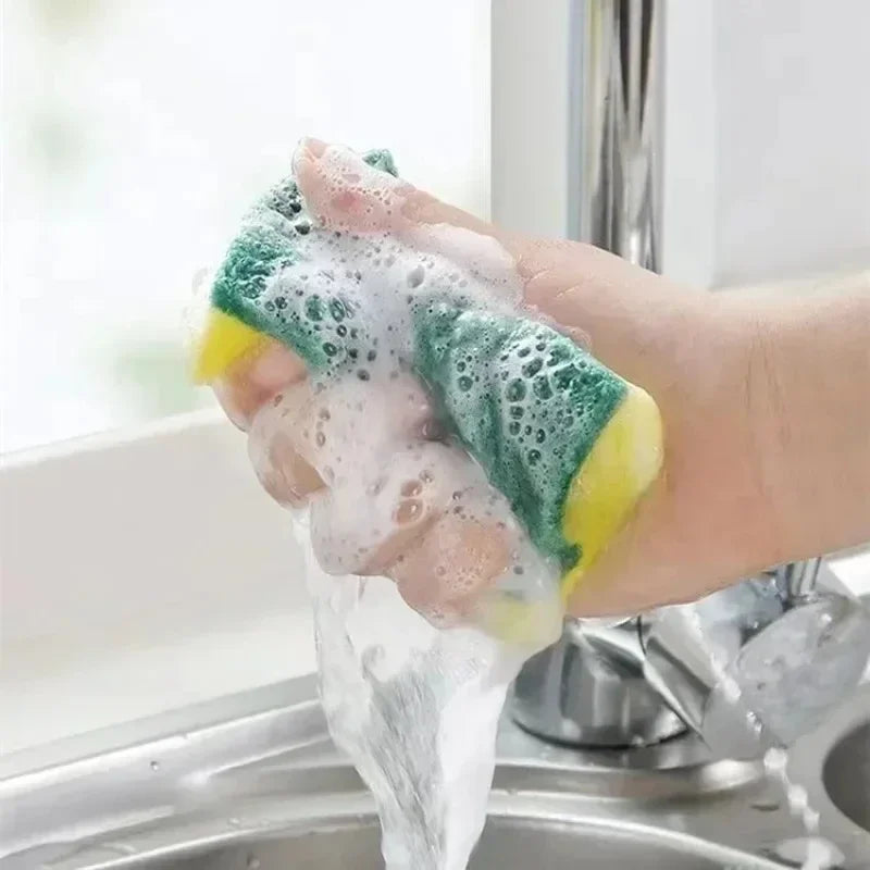 Double-Sided Magic Cleaning Sponge – Heavy Duty Kitchen Scrubber