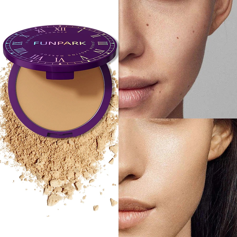 Poudre pressée matte 5 couleurs – Couvrance totale, contrôle de l’huile, finition parfaite et légère, maquillage pour femmes, idée cadeau