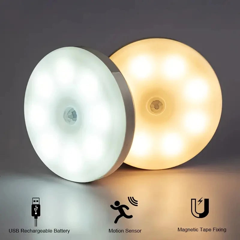 Wireless Motion Sensor Night Light – LED Detector Lamp for Bedroom, Closet & Staircase