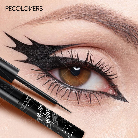 1 crayon eyeliner liquide mat waterproof longue tenue, sans bavure, idéal pour les cadeaux