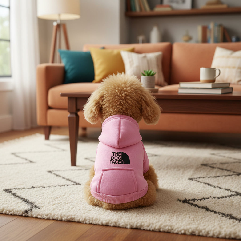 Pet Sweater with Denim Pocket – Warm Autumn & Winter Outfit for Dogs & Cats