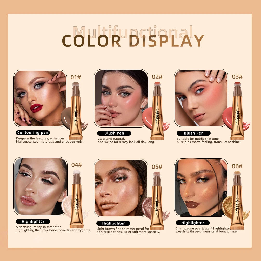 Contour Liquide 2-en-1 – Highlighter et Blush Hydratant