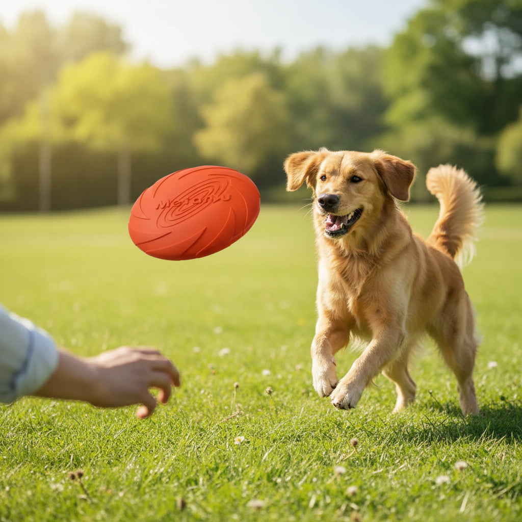 Bite-resistant Dog Flying Disc – Interactive Training & Fetch Toy