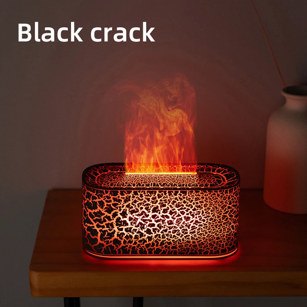 Flame Aroma Diffuser – Colorful LED Essential Oil Humidifier for Home & Relaxation