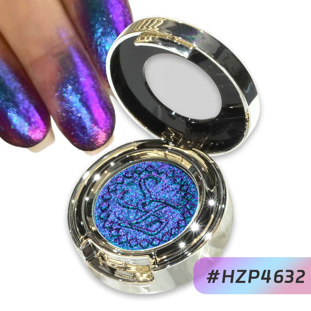 Ombres à paupières multichromes longue tenue à paillettes, un seul fard à paupières, maquillage pour les yeux pour femmes