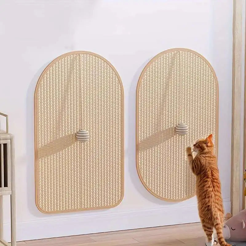 Self-Adhesive Sisal Cat Scratch Pad – Wall & Sofa Furniture Protector
