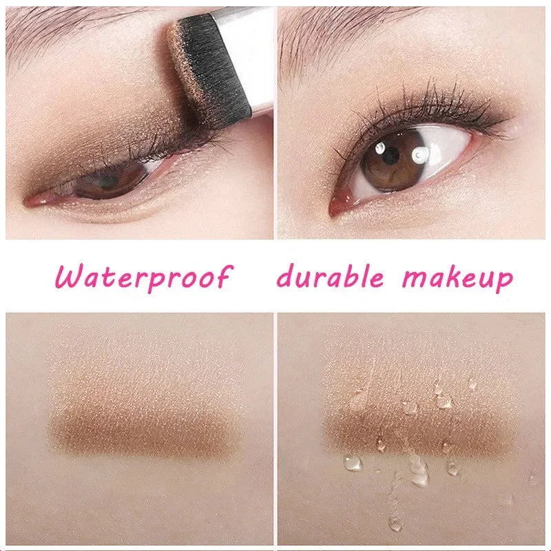 Ombre à paupières en stick dégradé 2 couleurs, longue tenue et waterproof, fini mat et nacré, cosmétiques professionnels pour femmes