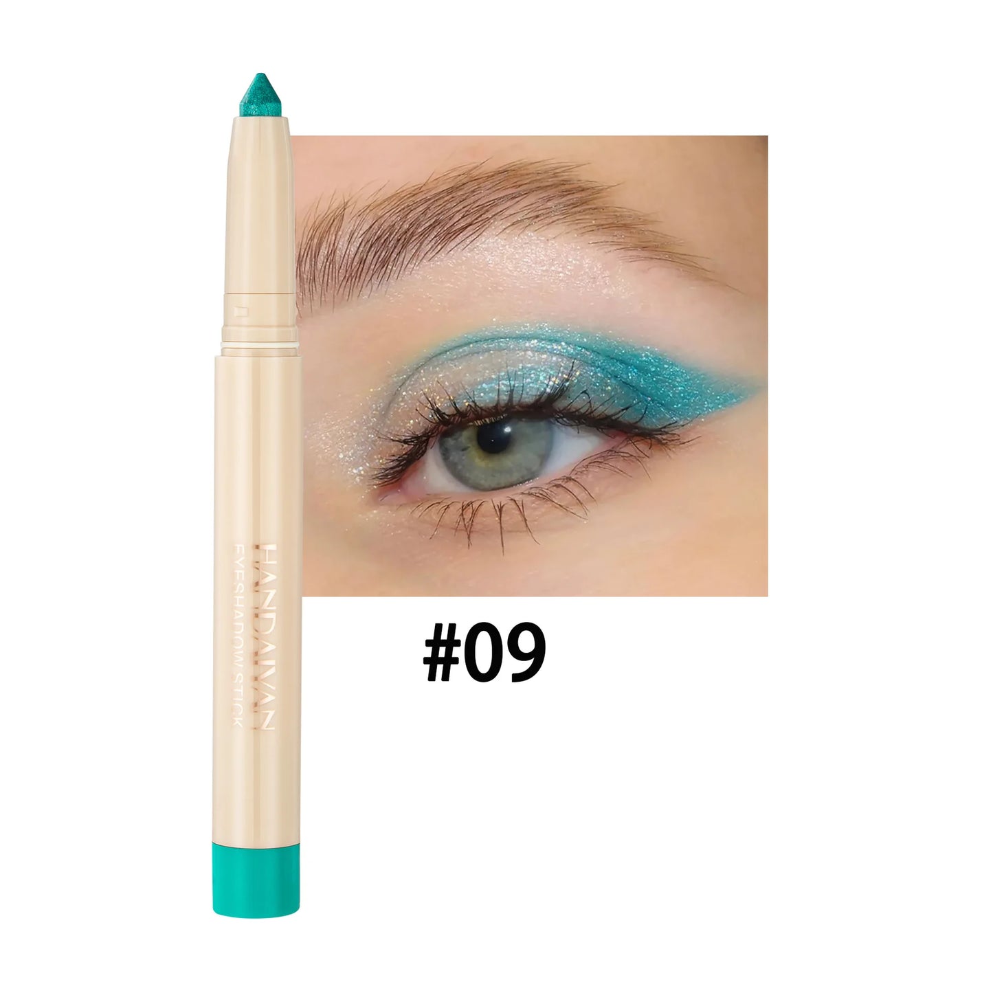 Crayon yeux dual-use – eyeliner et fard à paupières, mat, naturel, adapté pour maquillage de nuit ou clubbing, pointe ajustable