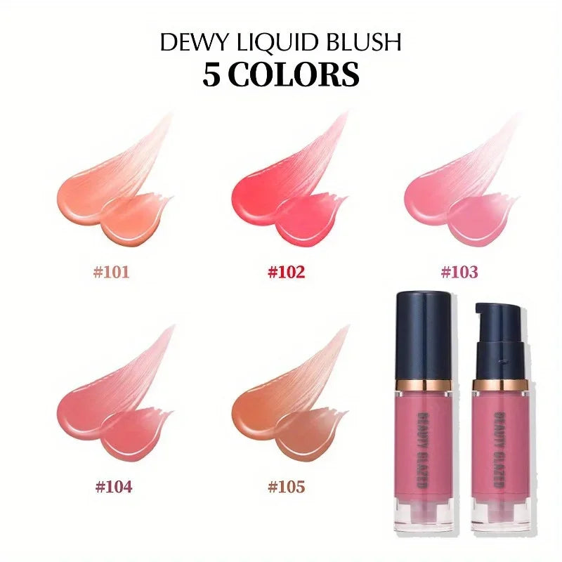 Blush liquide – Longue tenue, waterproof et anti-transpiration, léger – Ne s’efface pas, effet naturel sur les joues, maquillage visage