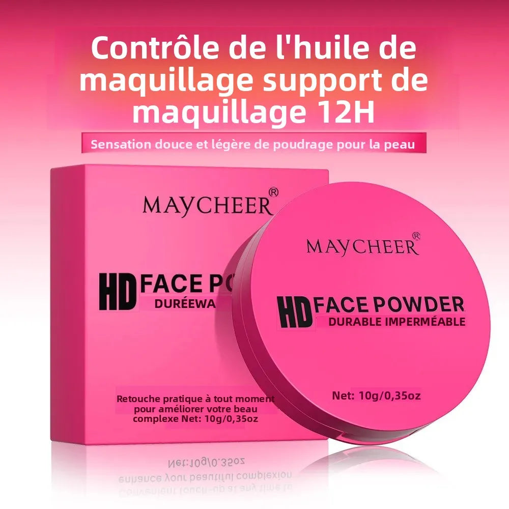 Fond de teint poudre compacte mat naturel — contrôle du sébum, effet éclaircissant, correcteur compact pour le visage, base de maquillage cosmétique
