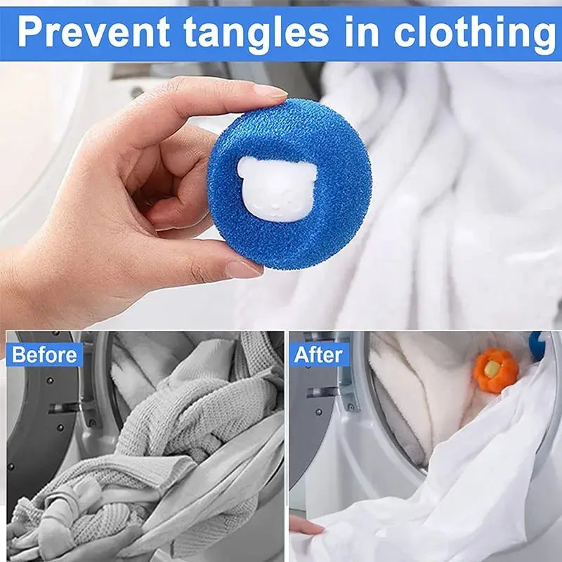 Reusable Pet Hair Remover Laundry Balls – Lint & Fur Catcher for Washing Machines (1–5 Pack)