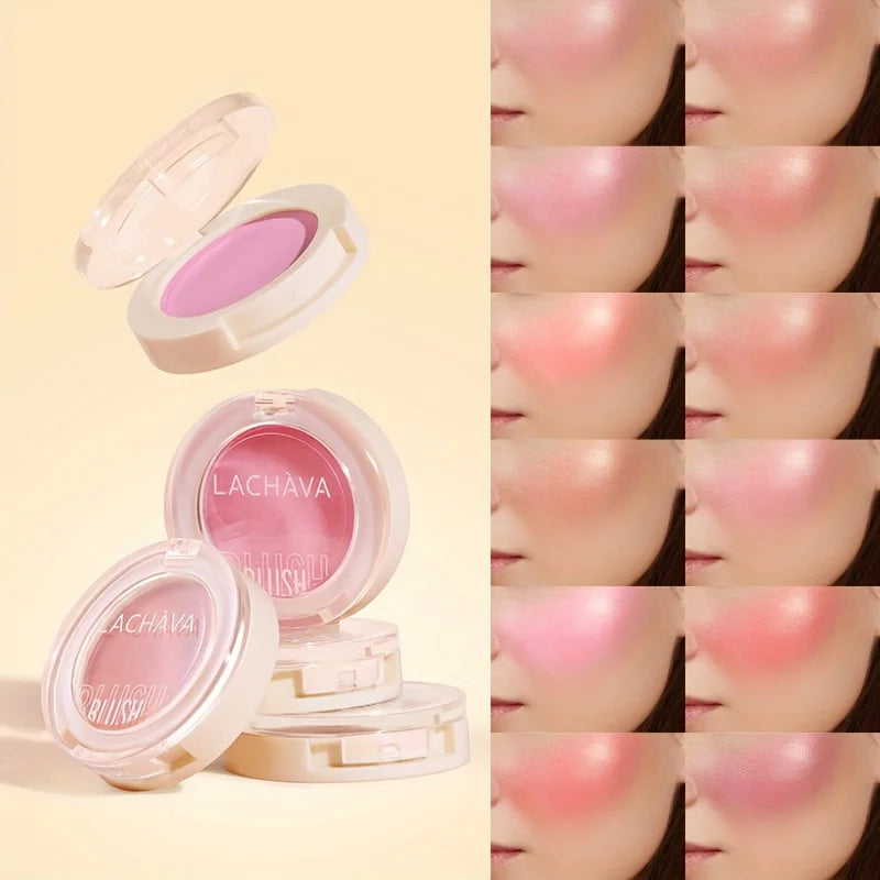 Blush poudre perlée – Illumine le visage, contour et profil, maquillage beauté pour la peau – Rouge longue tenue et waterproof