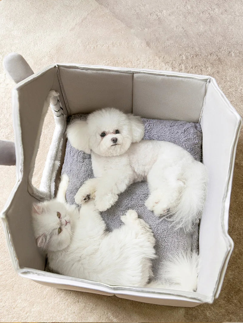 Foldable Cozy Pet House Bed – Warm Cave Bed for Small Dogs & Cats