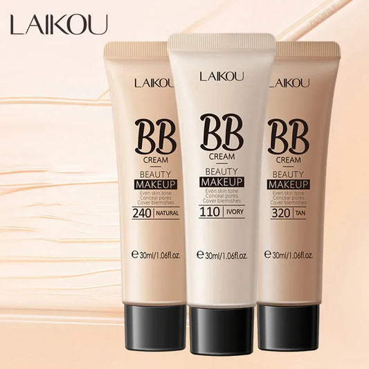 BB Cream Base Maquillage – Longue Tenue, Waterproof, Éclaircissante, Anti-Imperfections, 30 ml, Correcteur et Fond de Teint Liquide