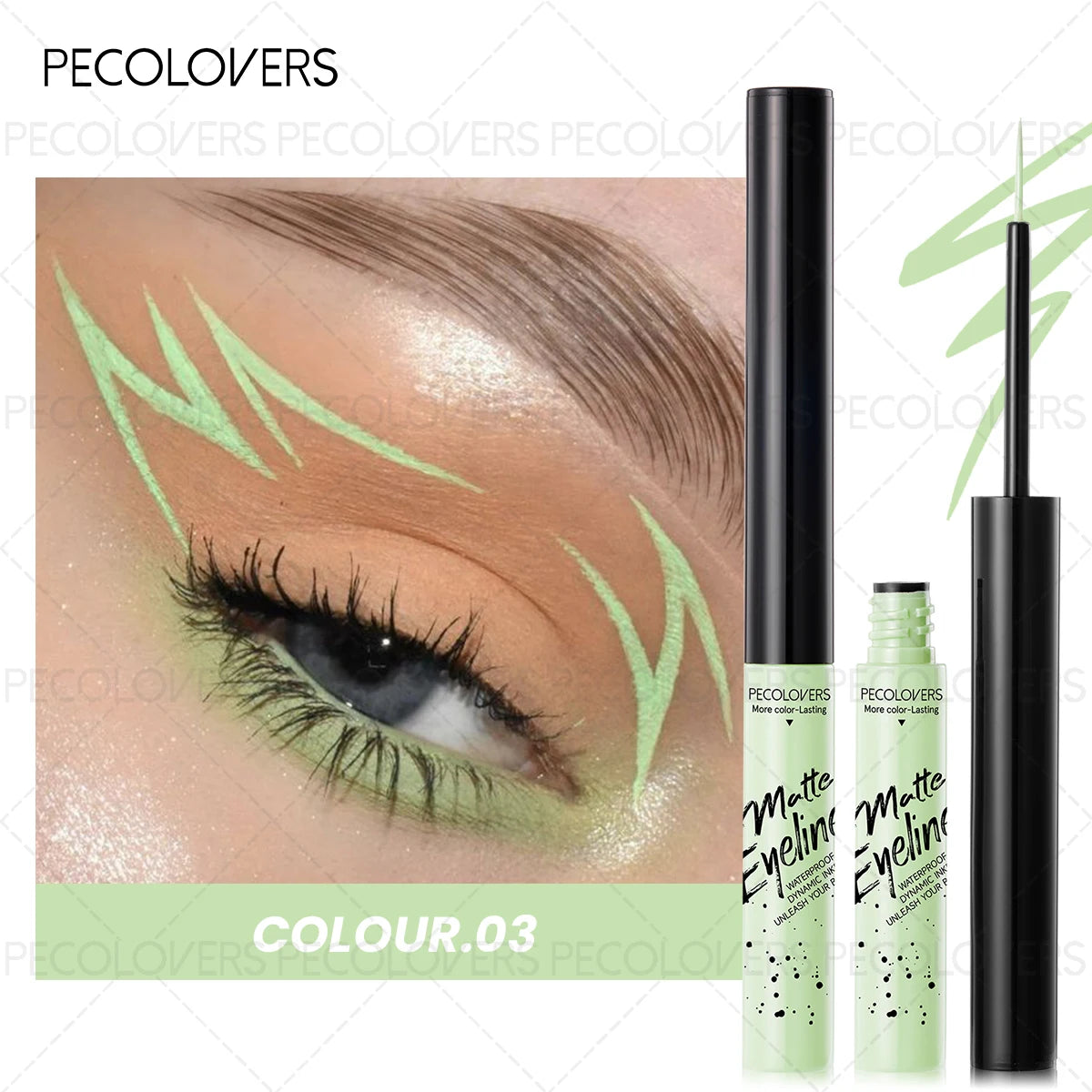 1 crayon eyeliner liquide mat waterproof longue tenue, sans bavure, idéal pour les cadeaux