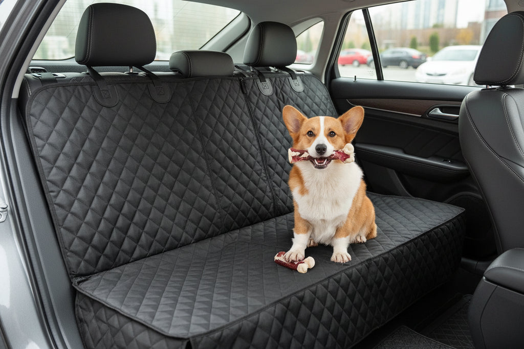 Waterproof Dog Car Seat Cover – Rear Seat Pet Protector Mat