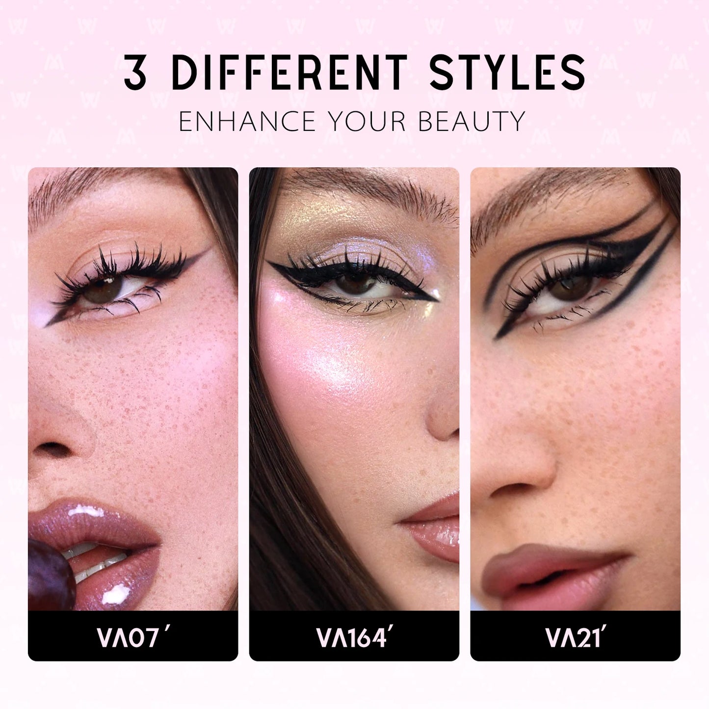 Kit de grappes de cils manga – Cils style Cat Eye avec colle et scellant, plateau mixte – Extensions de cils en grappes