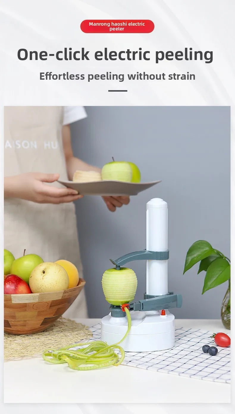Multifunction Electric Peeler – Automatic Stainless Steel Apple, Potato & Fruit Peeling Machine