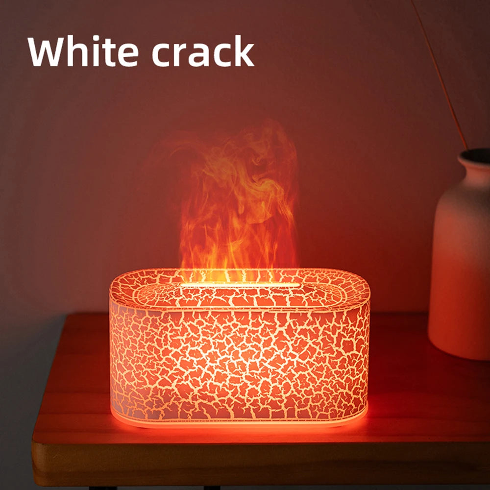 Flame Aroma Diffuser – Colorful LED Essential Oil Humidifier for Home & Relaxation