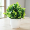 Artificial Potted Green Plant – Decorative Fake Bonsai for Home Décor