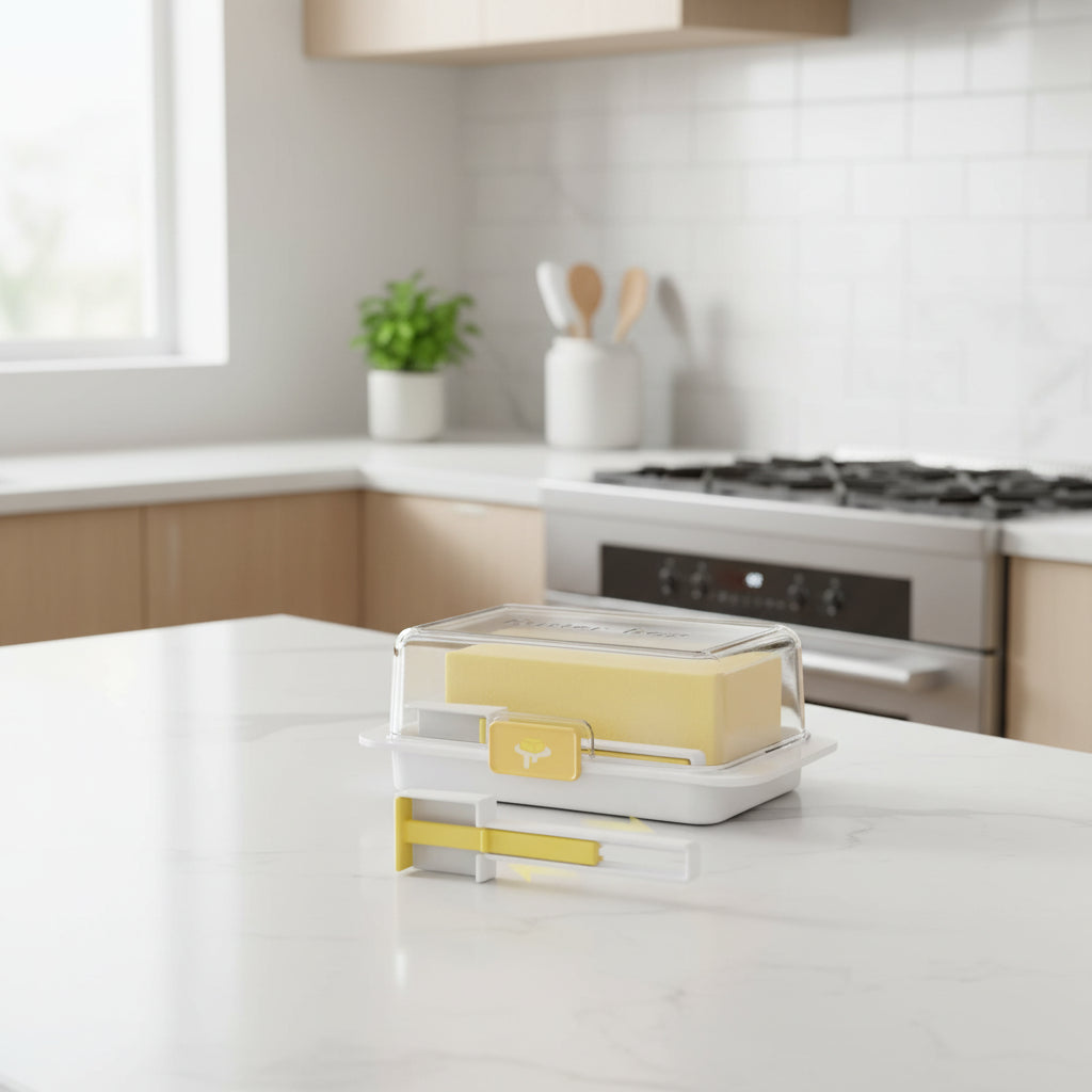 Butter Storage Box with Clear Lid – Fresh-Keeping Cheese & Butter Container