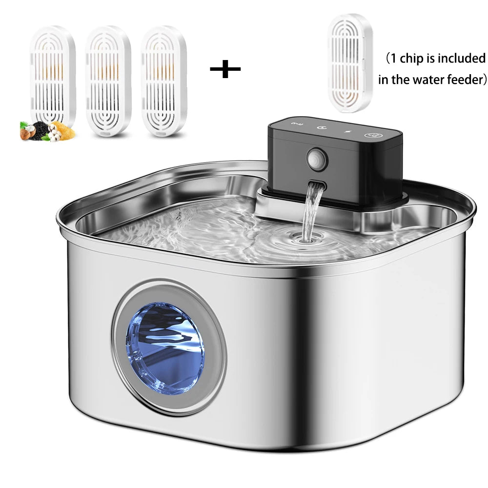 Rechargeable Smart Water Fountain for Cats & Dogs