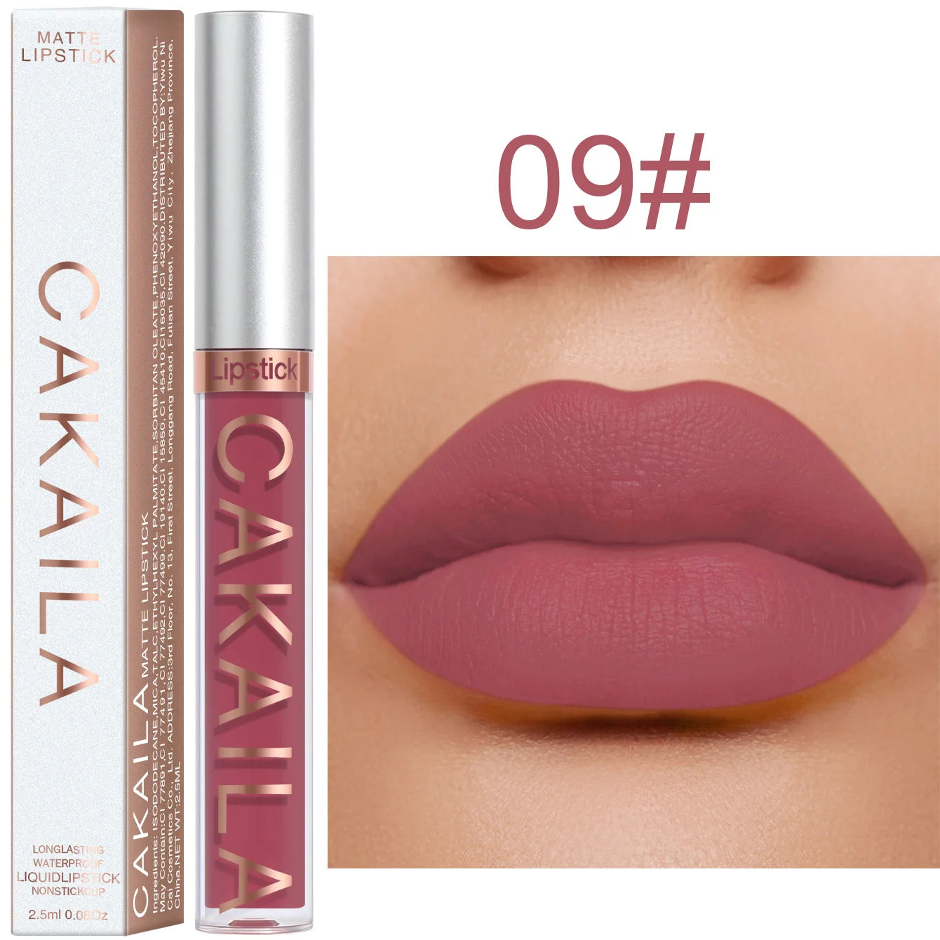 Rouge à lèvres 18 couleurs – Finition mate | Waterproof et non collant | Gloss longue tenue pour lèvres élégantes