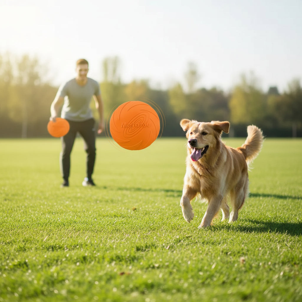 Bite-resistant Dog Flying Disc – Interactive Training & Fetch Toy