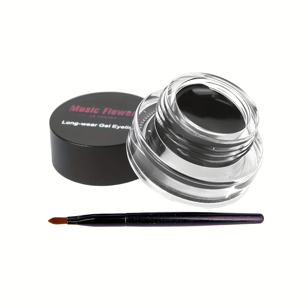 Eyeliner crème à la couleur riche, résistant à l'eau et aux bavures, maquillage facile à colorer (marron, bleu, violet, vert et noir)