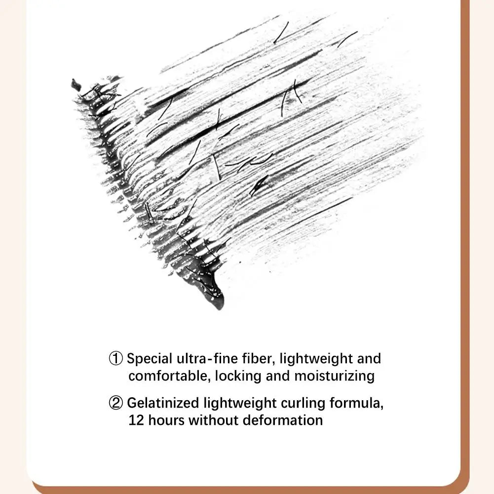 Mascara ultra-fin recourbant volume et allongeant waterproof longue tenue anti-bavure maquillage naturel