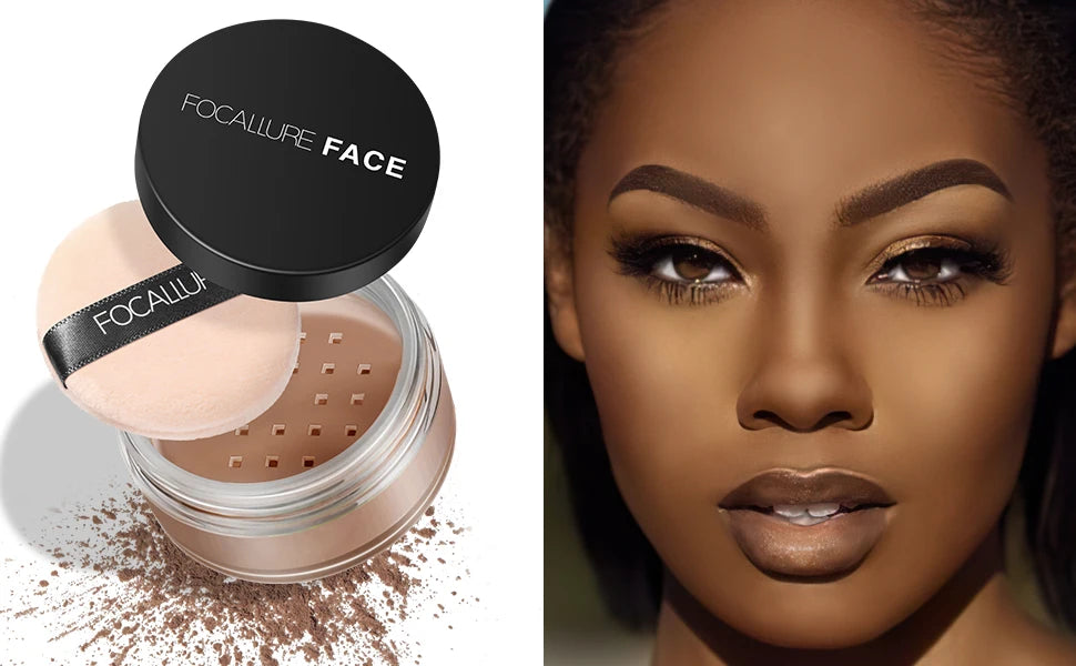 Poudre libre pour le visage, 3 couleurs, ultra-légère, finition parfaite, waterproof, poudre fixante translucide, cosmétique